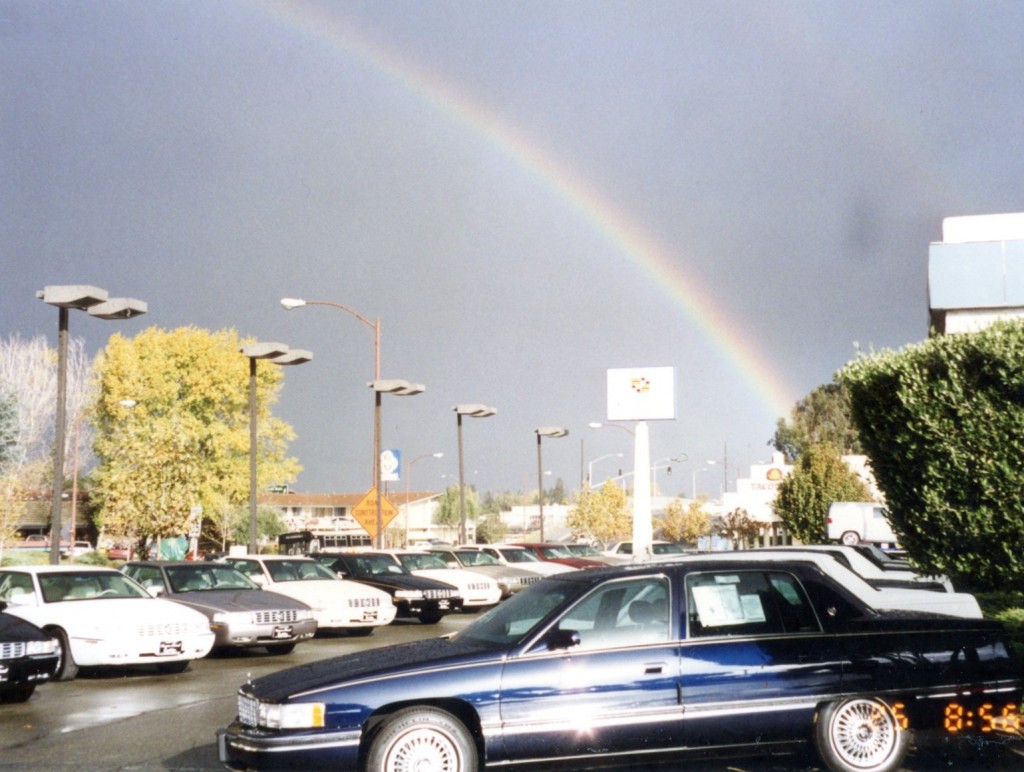 Rainbow over Roadshow BMW